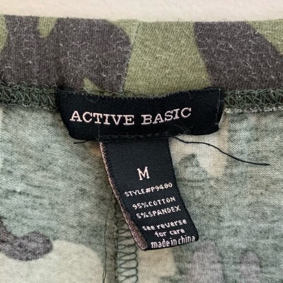 Active Basic Camouflage Cotton Leggings - Picture 2 of 6
